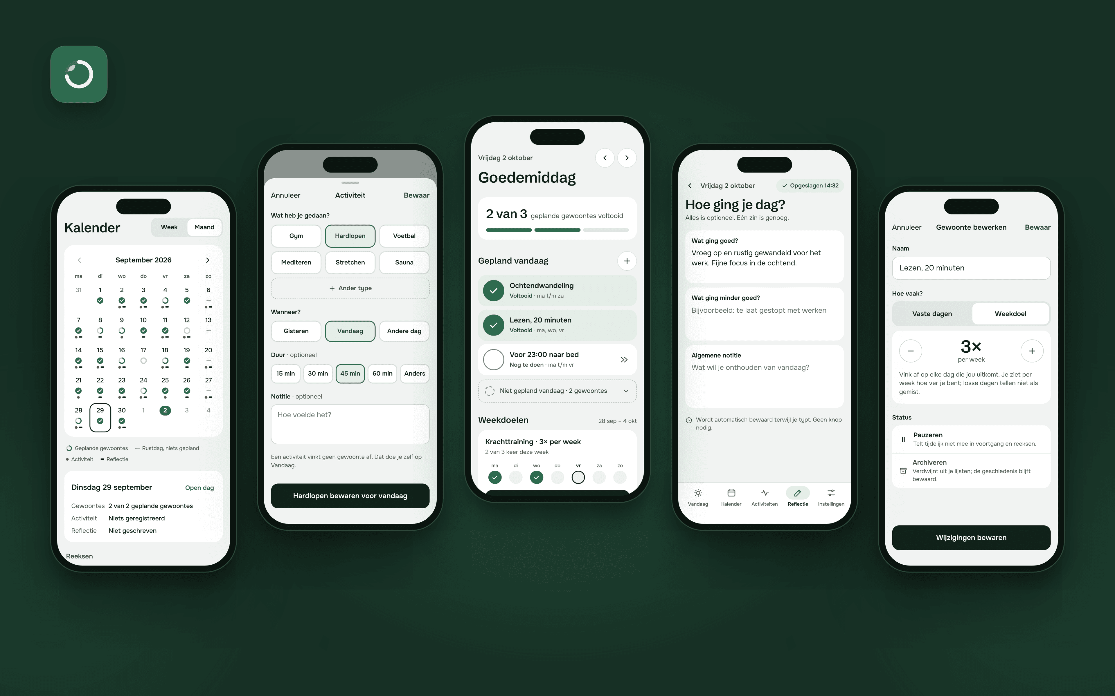 Habit tracking app